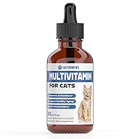 Cat Multivitamin - Supports Immune Health, Skin, Coat, Heart Health & More - Cat Vitamins - Cat Supplements & Vitamins - Cat Vitamins for Indoor Cats - Kitten Vitamins - Cat Immune Support - 1 oz