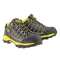 Bazalt MBM9121ST Men's Black and Yellow Water and Frost Proof Leather Outdoor Shoes with Composite-Toe - 12