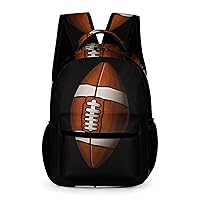 Football Backpack Adjustable Strap Daypack Lightweight Laptop Backpack Travel Business Bag for Women Men