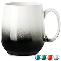 Hasense Large Coffee Mug, 20 OZ Ceramic Coffee Cups with Big Handle for Latte,Tea, Hot Chocolate, Oversized Coffee Mugs, Dishwasher & Microwave Safe, Gradient Black