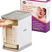 Freeze Organizer for Breast Milk Storage Bags, Container Storing First-in First-Out System with Tray for Freezing Breastmilk to Feed Baby