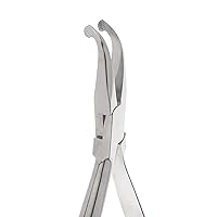 SurgicalOnline Dental Orthodontic Pliers 110 How Crown Curved Dental Instruments with Serrated Tips - Wire Bending, Arch Forming, Crown Gripper Premium Quality
