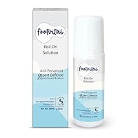 Sweat Control Foot Roll-on with Patchouli & Peppermint Oil, Expert Defense Against Sweaty Feet & Bad Foot Odor, Controls Excessive Sweating Hyperhidrosis of Foot, Unisex - 60 ML