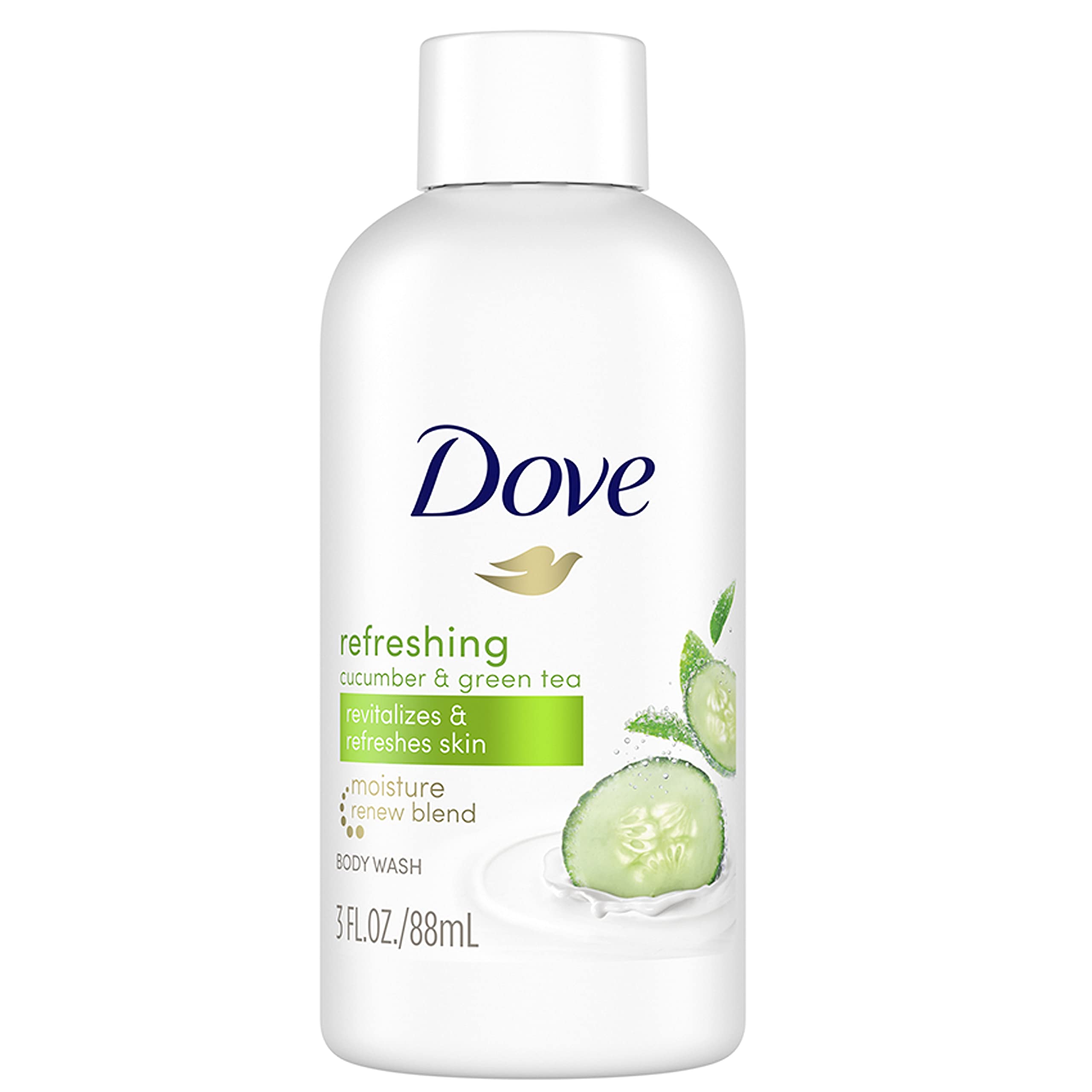 Dove Go Fresh Body Wash Cucumber And Green Tea 3 Ounce (Pack of 24)