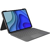 Logitech Folio Touch iPad Keyboard Case with Trackpad and Smart Connector for iPad Pro 11-inch (1st, 2nd, 3rd Generation) – Grey (Renewed)