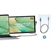 Duex Lite Portable Monitor with 8K HDMI Cable, Mobile Pixels 12.5