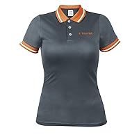 Polo shirt, dry fit, gray, for women, size CH