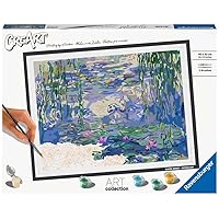 Ravensburger Monet: Waterlilies Paint by Numbers Kit for Adults - 23651 - Painting Arts and Crafts for Ages 14 and Up