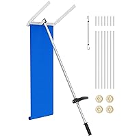 Snow Roof Rake Reach 30ft Premium Roof Rakes for Snow Removal with Ergonomic Handles Easy to Push and Pull 2X Wheels Include Easy Snow Removal for Long Or Low-pitched Roofs