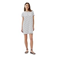 GAP Womens Relaxed Pocket T-Shirt Dress Navy White Stripe S