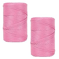 2 Pack of 230g/lot Super Soft Cord Polyester Yarn Knitting Macrame Crocheting Summer Hat Yarn for DIY Hand Knitted Hat Shoes Crochet Basket Yarn