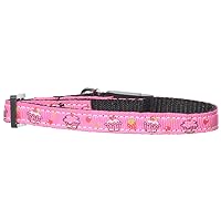 Mirage Pet Products Cupcakes Nylon Ribbon Collar for Cat, Bright Pink