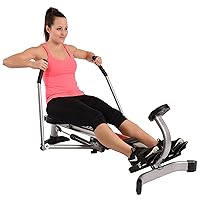 Stamina BodyTrac Glider Hydraulic Rowing Machine with Smart Workout App - Rower Workout Machine with Cylinder Resistance - Up to 250 lbs Weight Capacity