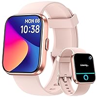 Fitpolo Smart Watches for Women, 1.8'' Alexa Built-in Fitness Tracker Watch with Bluetooth Calls, IP68 Waterproof, Heart Rate/Sleep/SpO2 Monitor, 110 Sports Modes Compatible with Android & iPhone