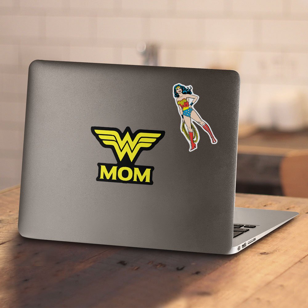 Wonder Woman Wonder Mom T Shirt & Stickers