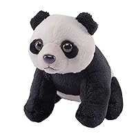 Wild Republic Pocketkins Eco Panda, Stuffed Animal, 5 Inches, Plush Toy, Made from Recycled Materials, Eco Friendly