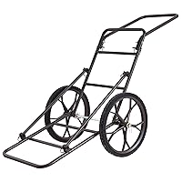 Mayjooy Folding Deer Cart, 500lbs Deer Cart Game Hauler w/17” Durable Rubber Wheels, Heavy Duty Game Carts for Hunting