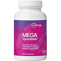 Mega-SporeBiotic Digestive Health Probiotics - Men's and Women's Dietary Supplement, 60 Capsules (1 Packet) with Bacillus coagulans and Bacillus subtilis for intestinal Digestive Health.