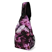 Chest Bag Sling Bag for Men Women Flower8 Sport Sling Backpack Lightweight Shoulder Bag for Travel
