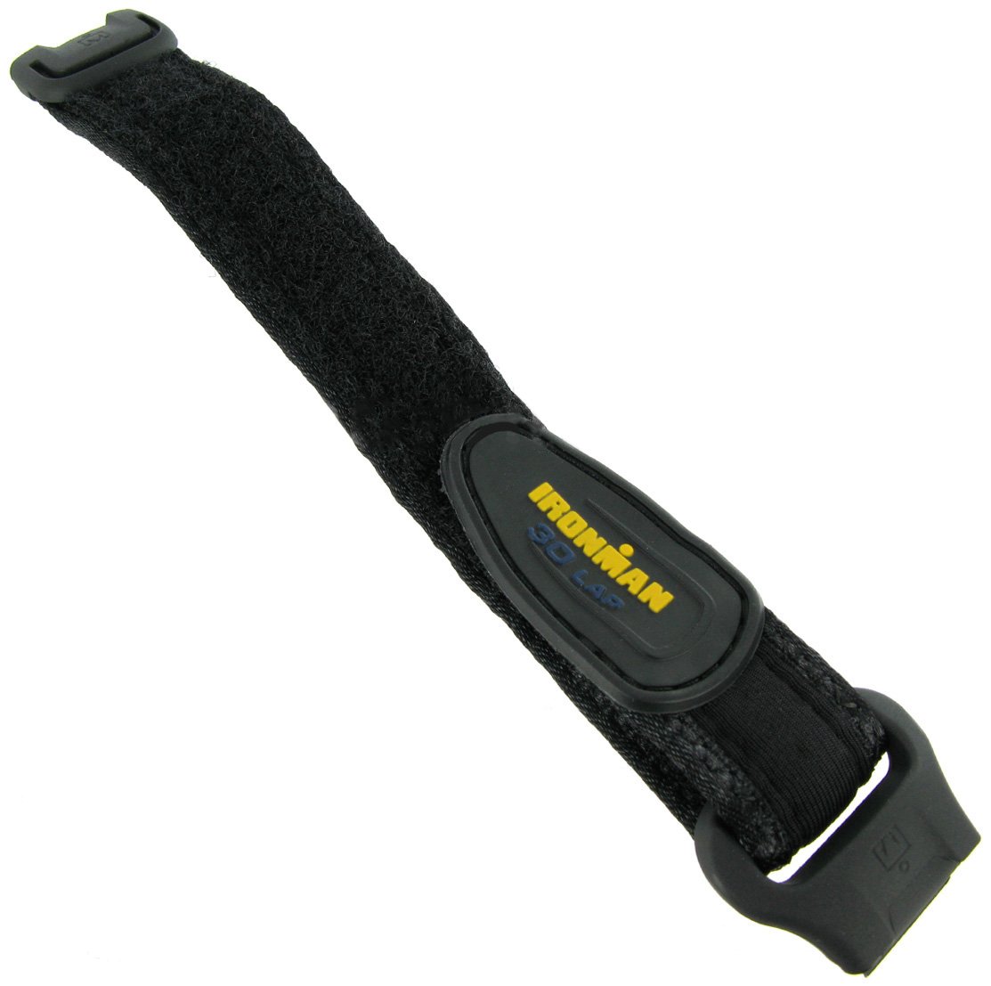16mm Black Fabric Canvas Rubber Fits Timex Ironman 30 Lap Adjustable Watch Band TX453371T