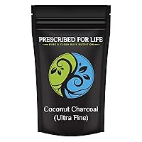 Prescribed For Life Activated Charcoal Powder | Coconut Shell Charcoal Ultra Fine Husk Food Grade Powder | Natural Coconut Charcoal | Gluten Free, Vegan, Non GMO, Kosher, No Fillers (44 lb)