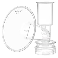 Maymom Breast Shield Flange Compatible with Ameda Breast Pumps (31 mm, Large, 1-Piece)