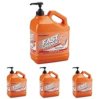Permatex 25219 Fast Orange Pumice Lotion Hand Cleaners, Citrus, Bottle with Pump, 1 gal, 128 Fl Oz (Pack of 4)