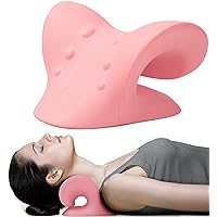 Relax Neck and Shoulders with Cervical Traction Device - Pain Relief | Spine Alignment, & TMJ Relief with Chiropractic Pillow Stretcher | Cervical Traction Device for Spine Alignment | Neck Stretcher