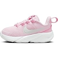Nike Star Runner 4 Baby/Toddler Shoes (DX7616-602, Pink Foam/Summit White-White) Size 6