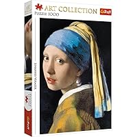 Trefl Art Collection Girl with a Pearl Earring 1000 Piece Jigsaw Puzzle Red 27
