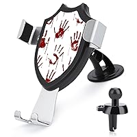 Red Bloody Scary Hands Car Phone Mount Universal Cell Phone Holder Stand for Dashboard Windshield Air Vent