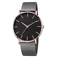 Ainiyo Luxury Watches Quartz Watch Stainless Steel Dial Casual Wrist Watch Men's Watch Women Radio Wrist Watch Men's Gifts for Friends