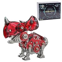 MINDEN 3D Metal Puzzle Triceratops Model, Puzzle Assembling Model Toys, Creative Ornament, Christmas, 160+pcs