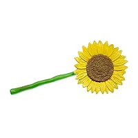 Sunflower Brooch Pin Badge Button Flower Yellow Spring Hard 85 Mm