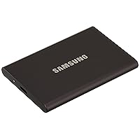 SAMSUNG T7 500GB Portable SSD Hard Drive USB 3.2 Gen.2 10Gb Titan Gray