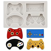 Game Controller Silicone Molds Video Game Gamepad Controller Chocolate Candy Fondant Mold For Cake Decorating Cupcake Topper Candy Gum Paste Polymer Clay Set Of 1
