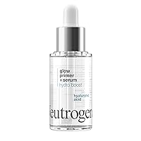 Neutrogena Hydro Boost Glow Booster Primer & Serum, Hydrating & Moisturizing Face Serum-to-Primer Hybrid, Infused with Purified Hyaluronic Acid & Designed to Instantly Hydrate, 1.0 fl. oz