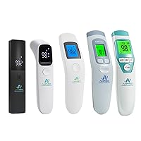 5-Pack Hospital & Medical Grade Non Contact Digital Infrared Forehead Thermometer for Babies, Kids, and Adults. FSA HSA Eligible