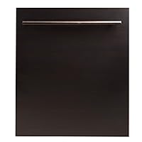 ZLINE 24 in. Top Control Dishwasher in Oil-Rubbed Bronze with Stainless Steel Tub
