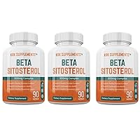 Bundle Combo for 3 Total Bottles of Beta Sitosterol 800mg Per Serving 270 Total Capsules
