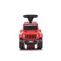 BEST RIDE ON CARS Jeep Gladiator Ride-On Push Car Combo - Versatile, Kid-Powered Fun with Realistic Features - Perfect for Ages 18 Months - 3 Years Old, Red