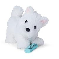 American Girl Coconut Chip White Dog for 18-inch Dolls plus Pet Accessories