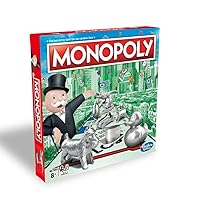 Hasbro C1009398 Monopoly Classic for The Whole Family for 2 to 6 Players, for Children Aged 8 and Over, German Language