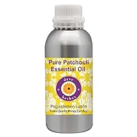 Deve Herbes Pure Patchouli Essential Oil (Pogostemon cablin) Steam Distilled 1250ml (42 oz)