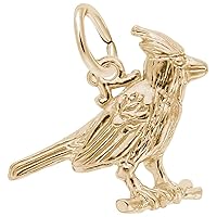 Rembrandt Charms Cardinal Charm, 10K Yellow Gold