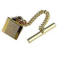 Tie Tac Gold-Tone Optional Engraved Personalised Box