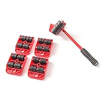 Furniture Lifter Easy to Move Slider 5 Piece Mobile Tool Set, Heavy Furniture Appliance Moving and Lifting System - Maximum Load Weight 330lbs