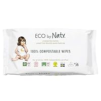 Baby Wipes Unscented - 100% Compostable and Plant-Based Wipes, Good for Babies and Newborn Sensitive Skin (672 Count - 12 packs of 56)