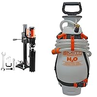 VEVOR Diamond Core Drilling Machine, 8in Wet&Dry Concrete Core Drill Rig with Stand, 750RPM Speed & Smith Performance Sprayers 190552 3-Gallon Water Supply Tank