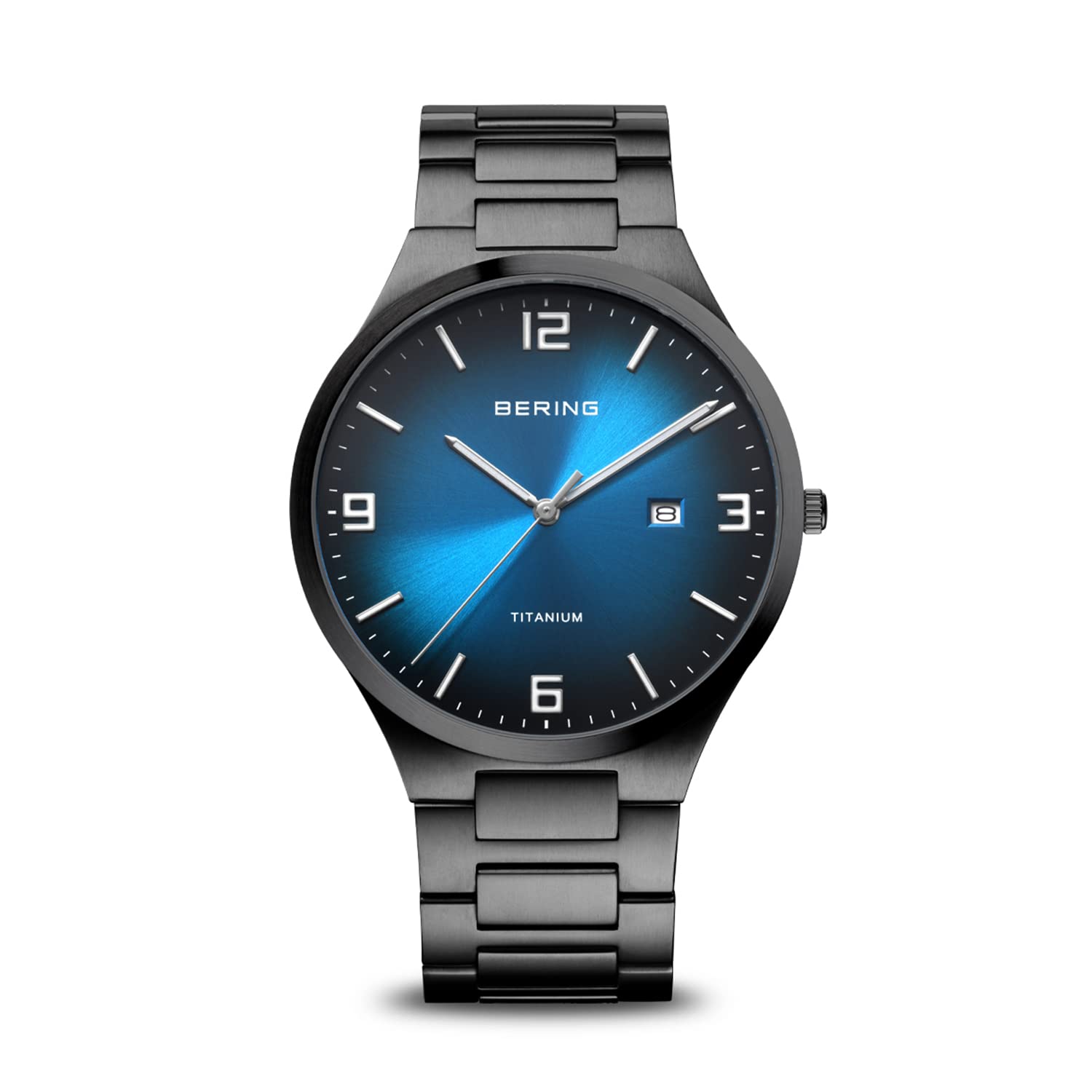 BERING Men Analog Quartz Titanium Collection Watch with Titan Strap & Sapphire Crystal 15240-727